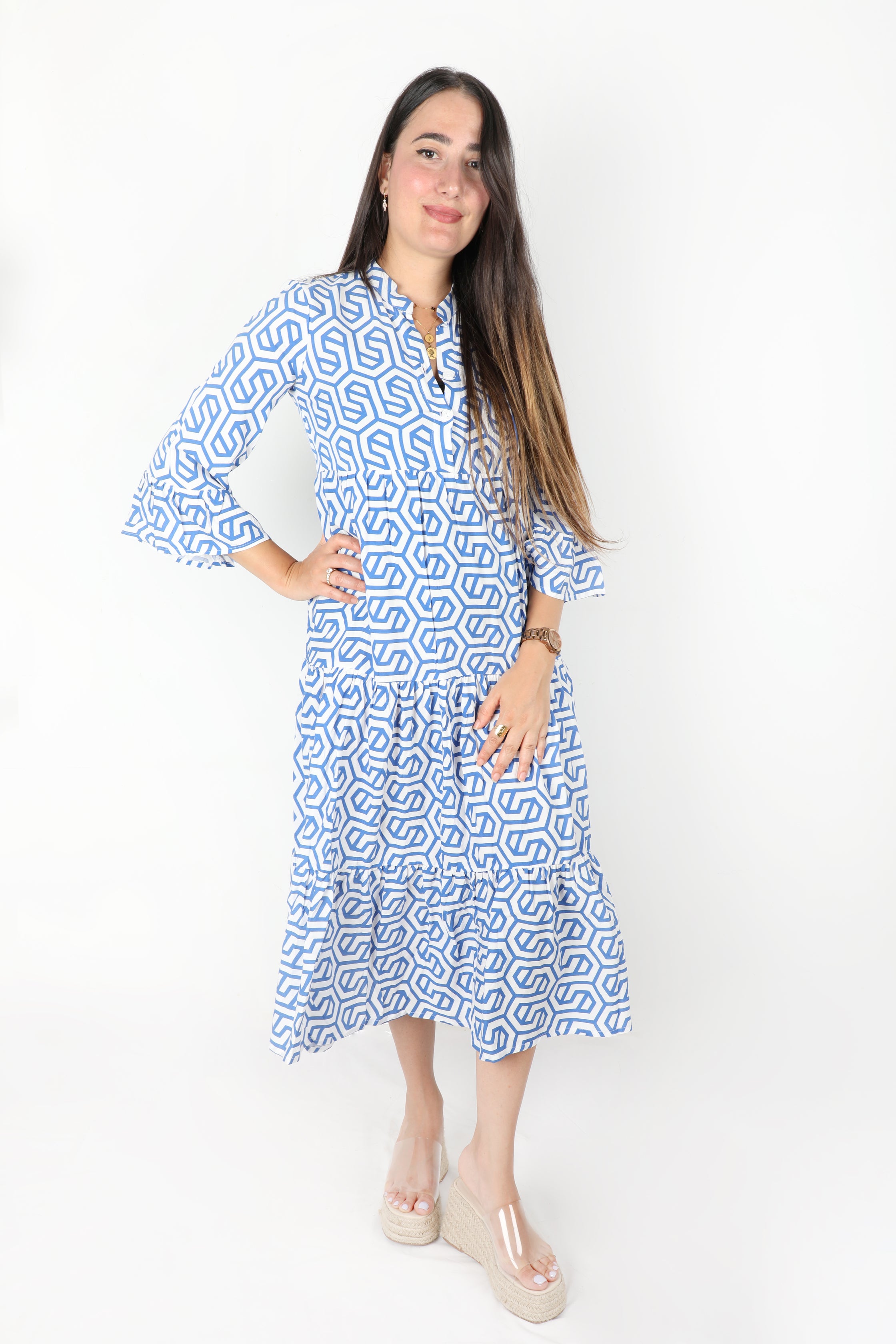 Robe Bleu Courte