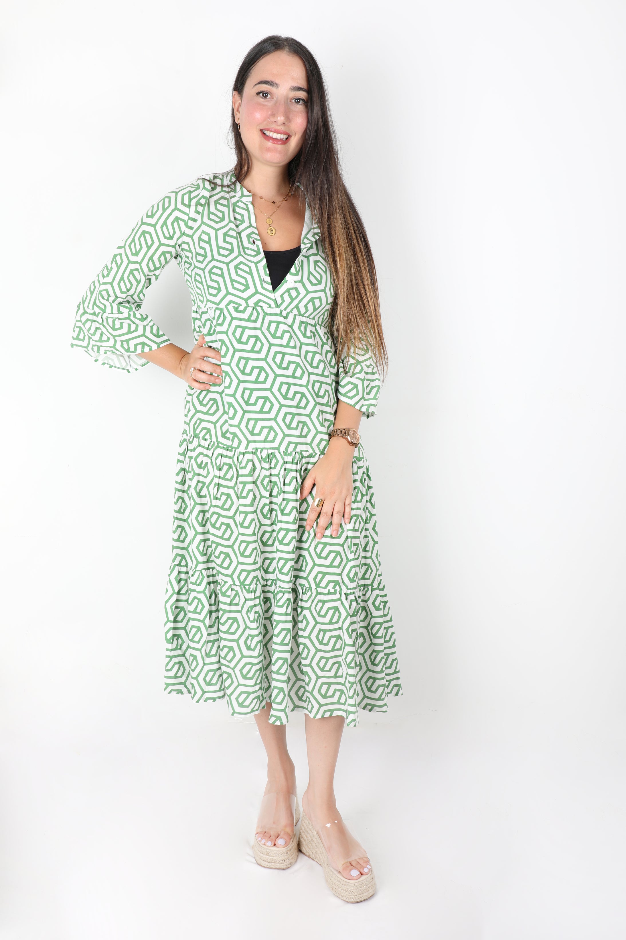 Robe Verte Courte