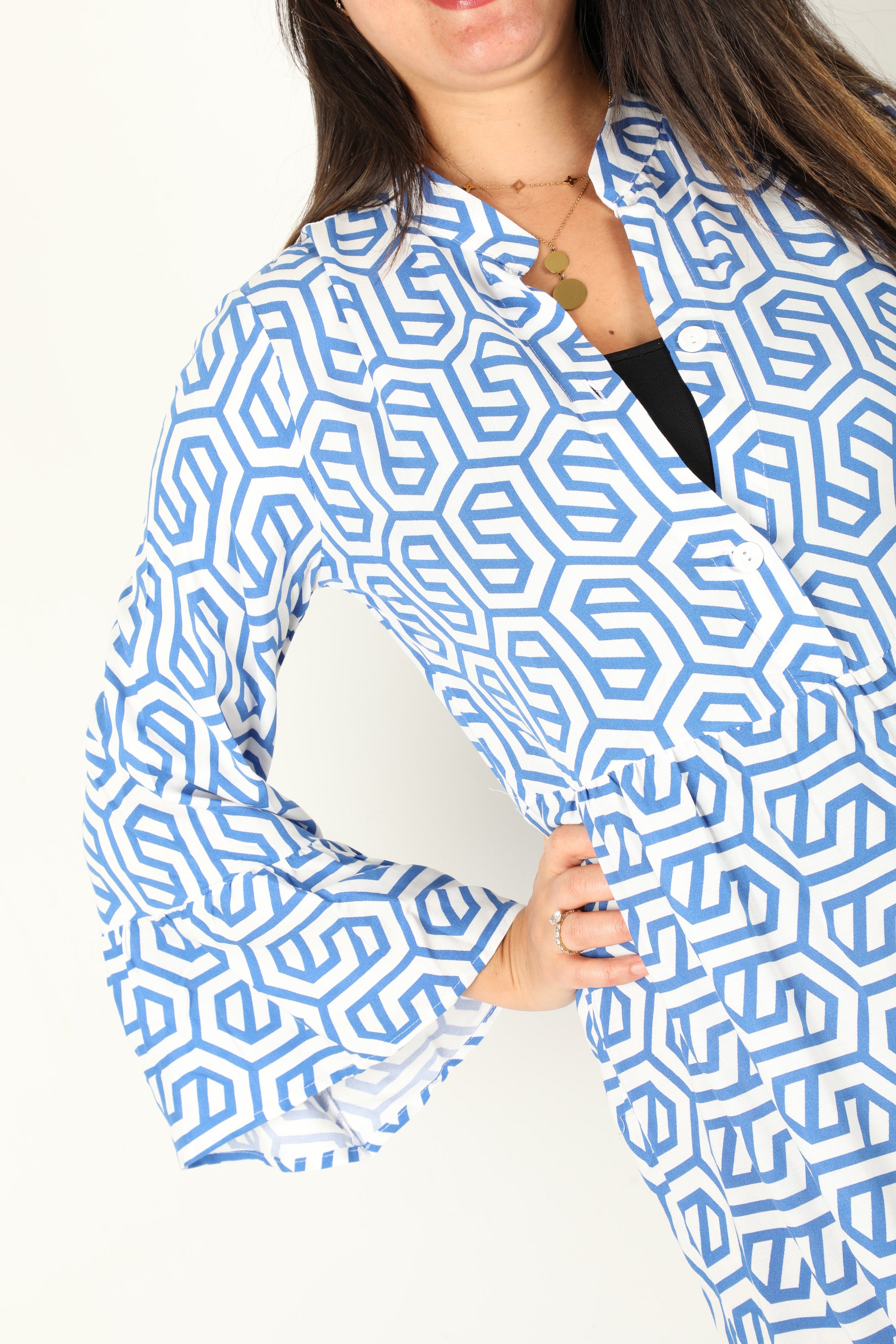 Robe Bleu Longue