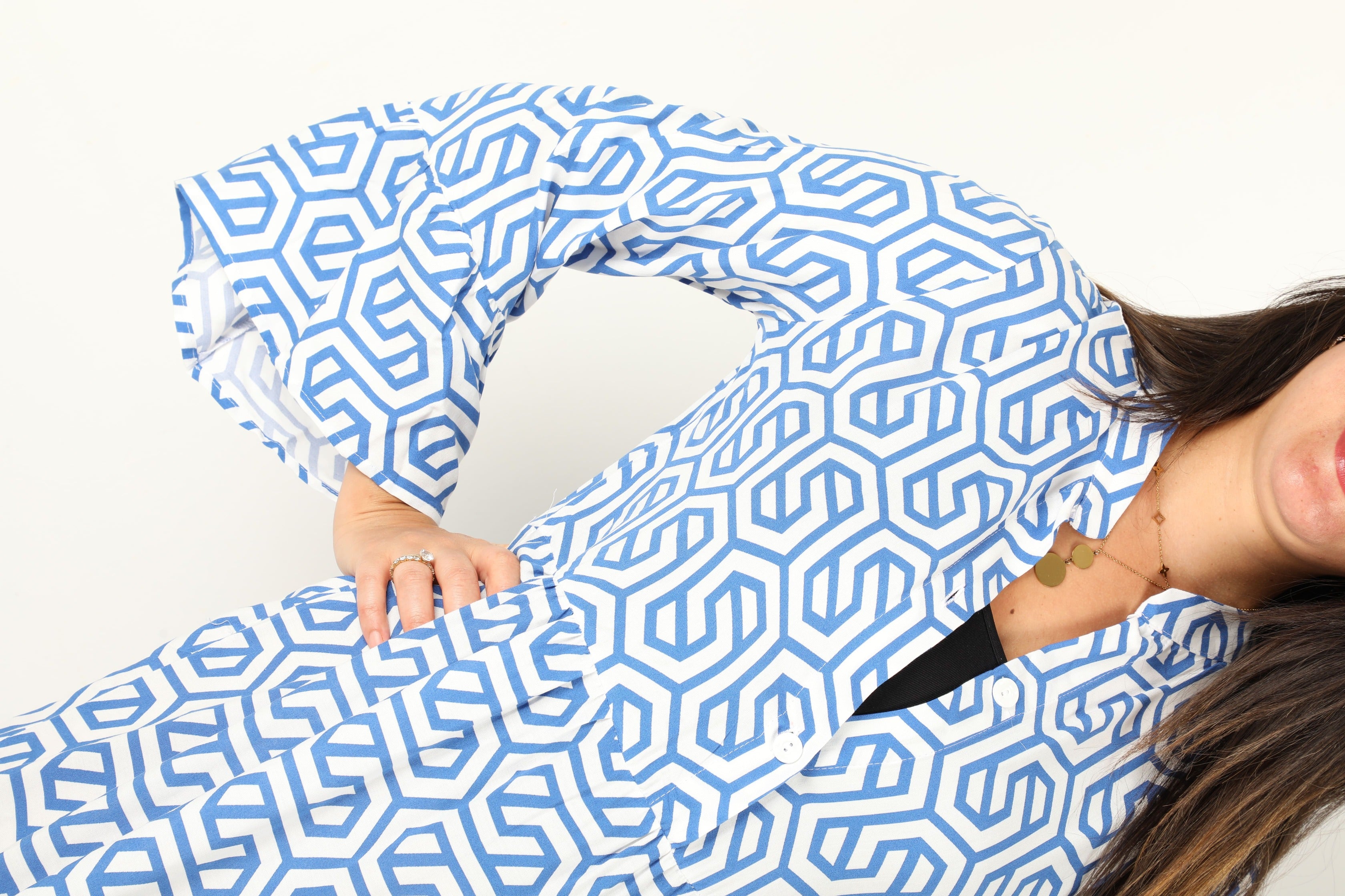 Robe Bleu Longue