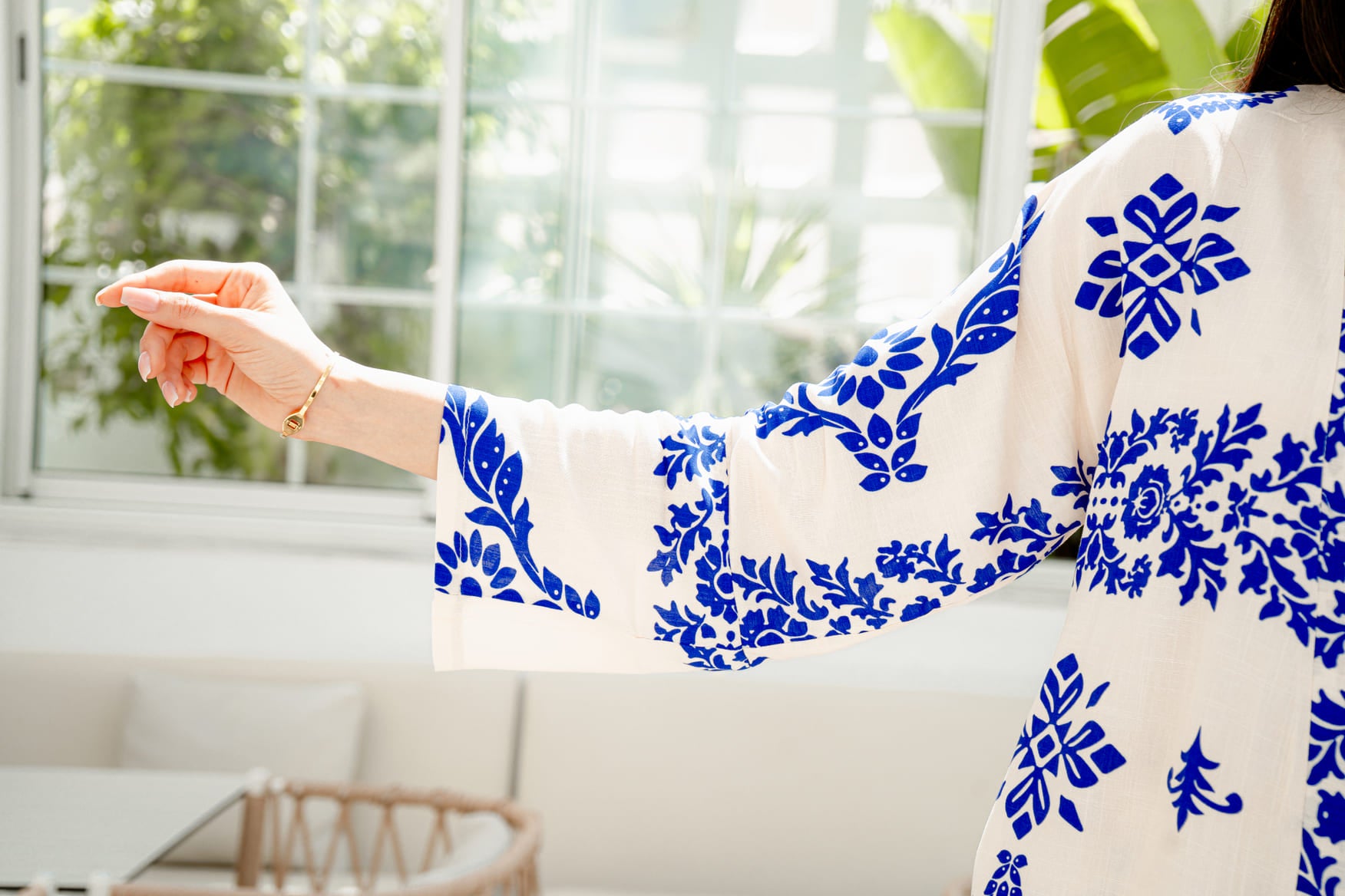 Set Floral Bleu