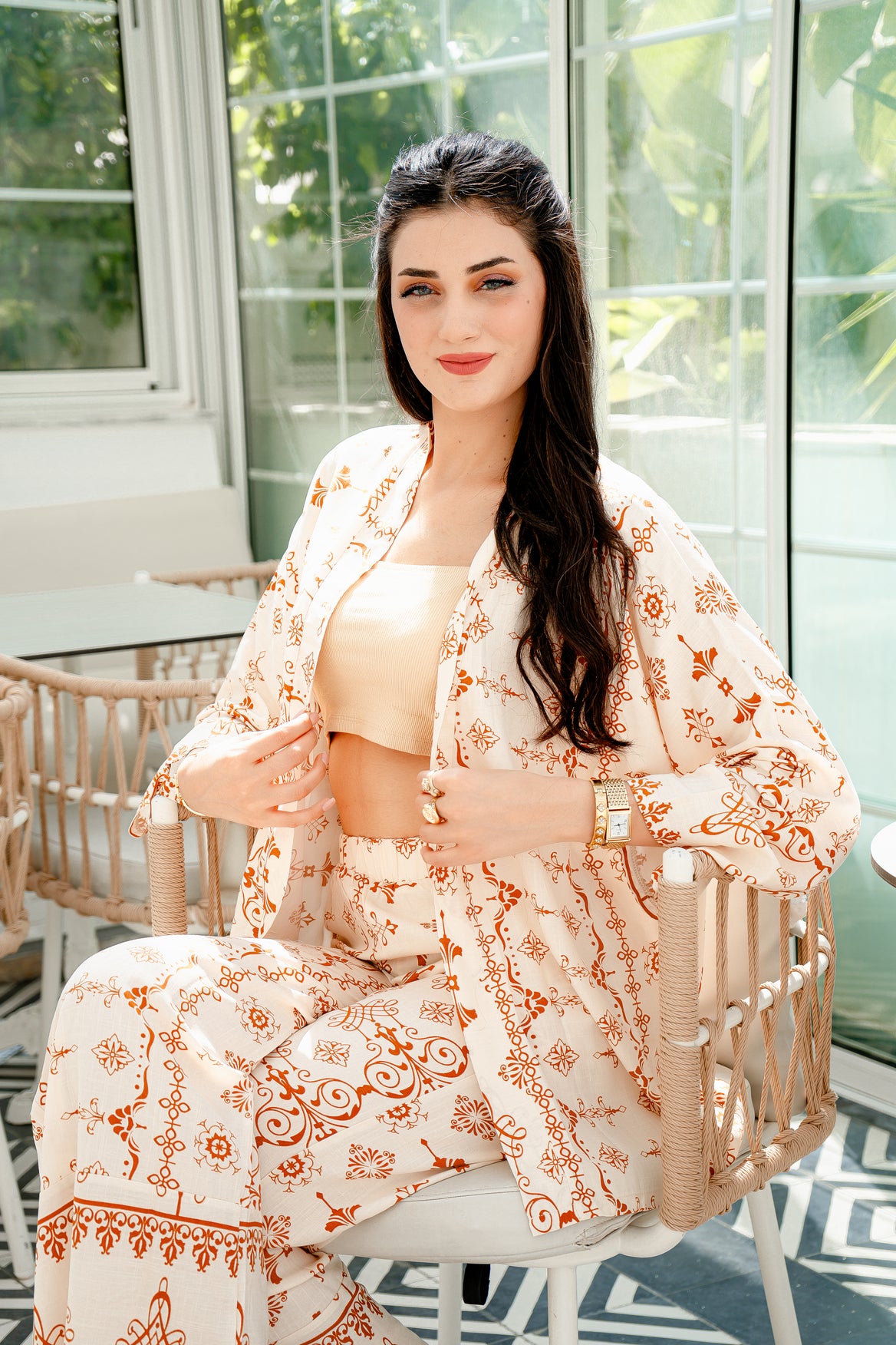 Set Cami Beige & Marron