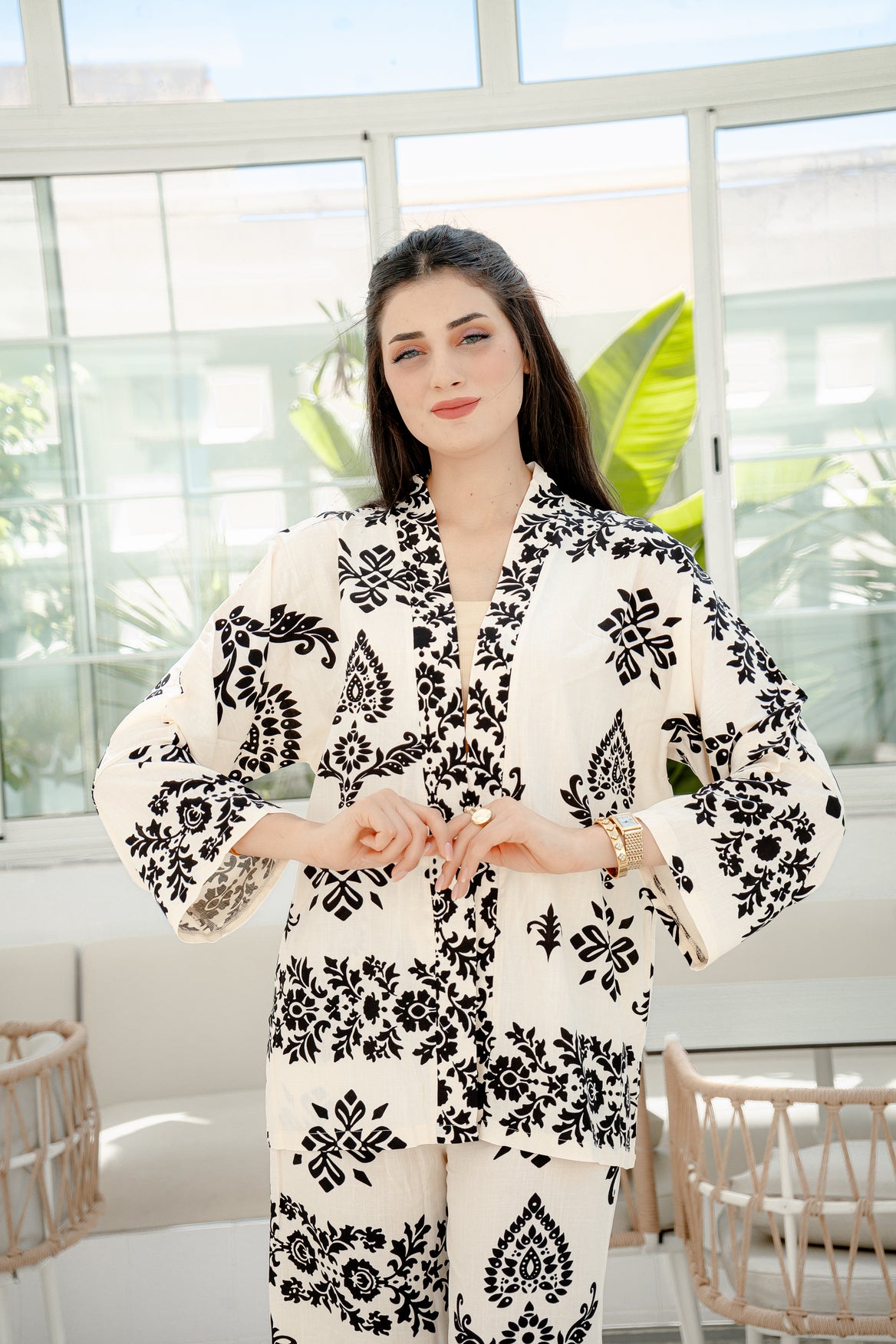 Set Floral Noir