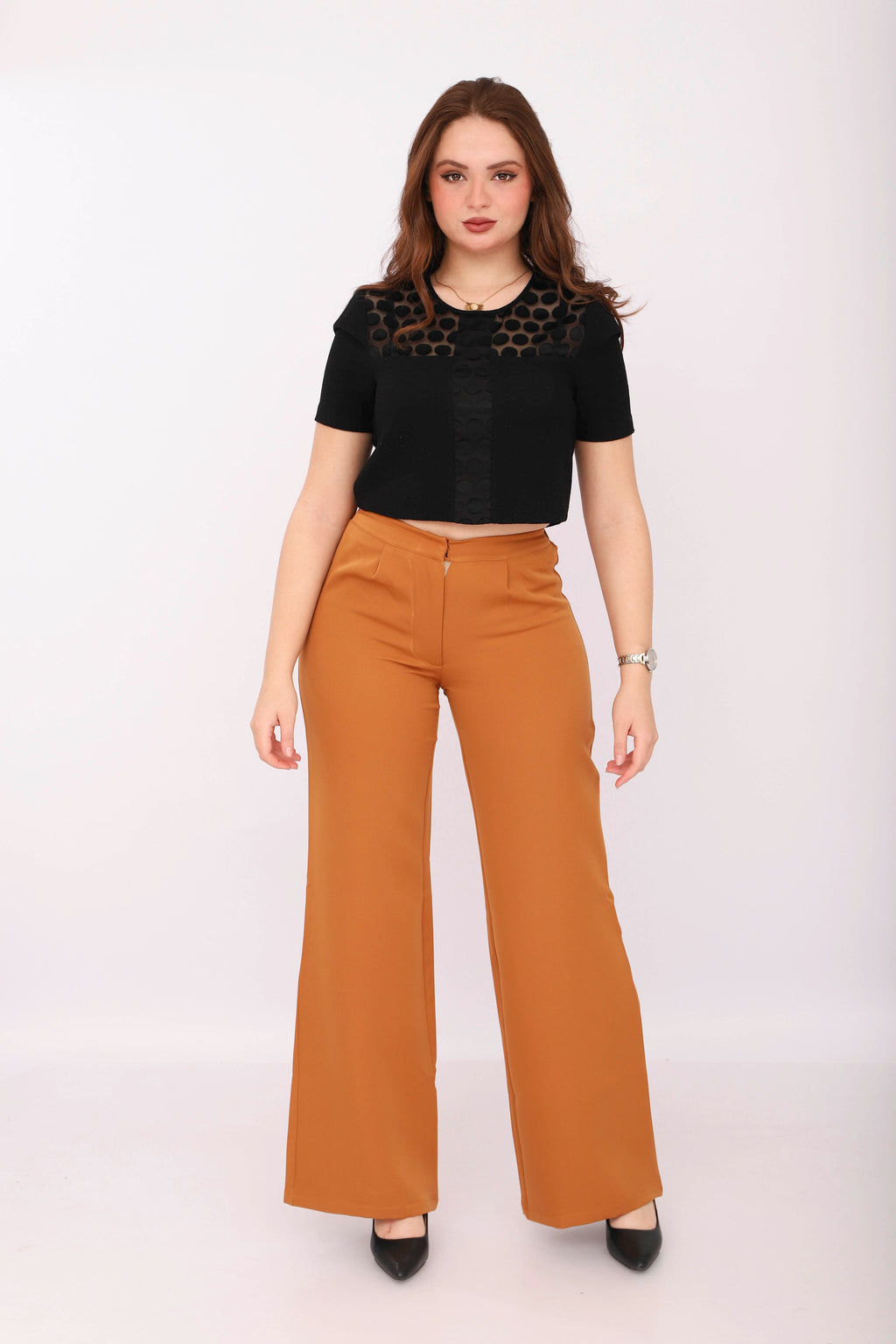 Pantalon Talia Marron
