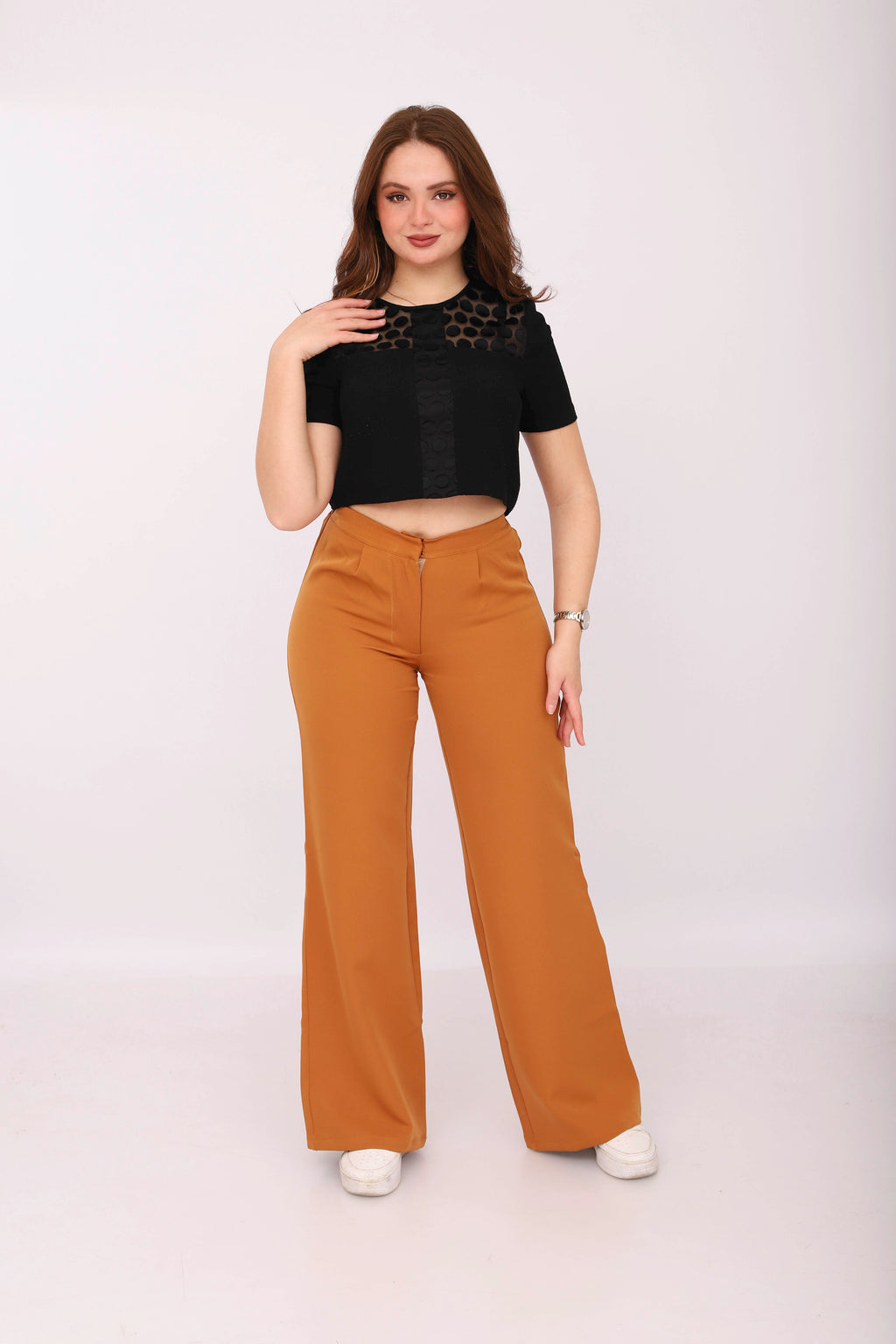 Pantalon Talia Marron