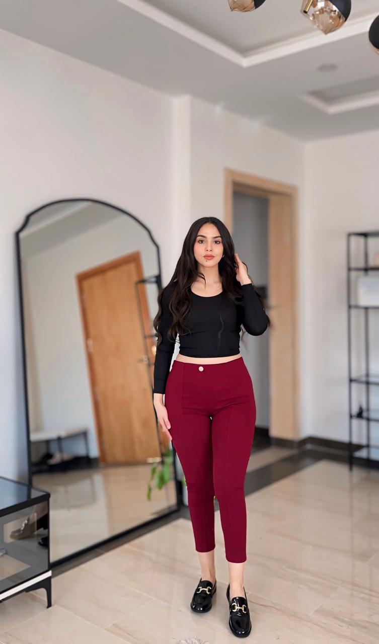Legging Burgandi