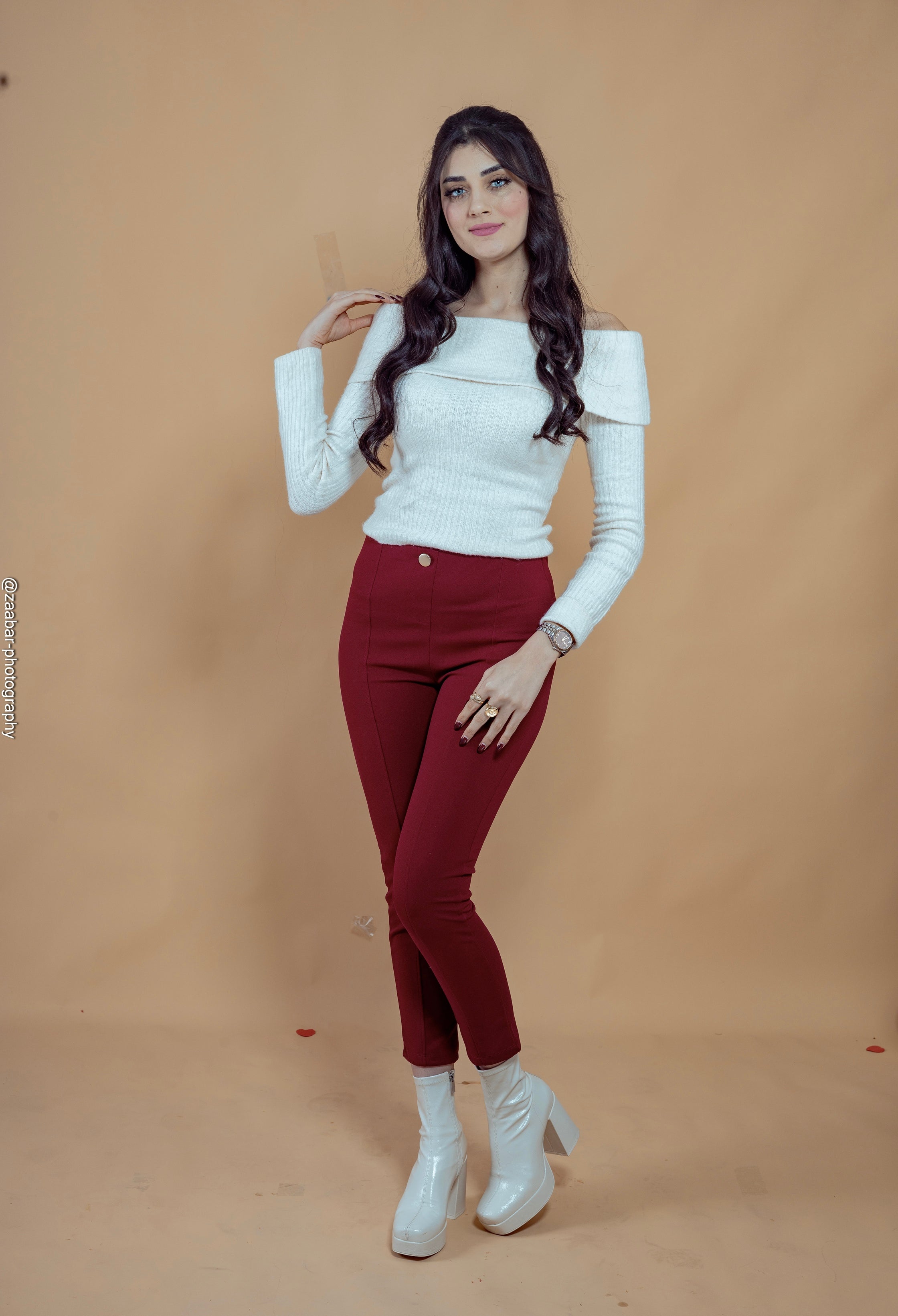 Legging Burgandi