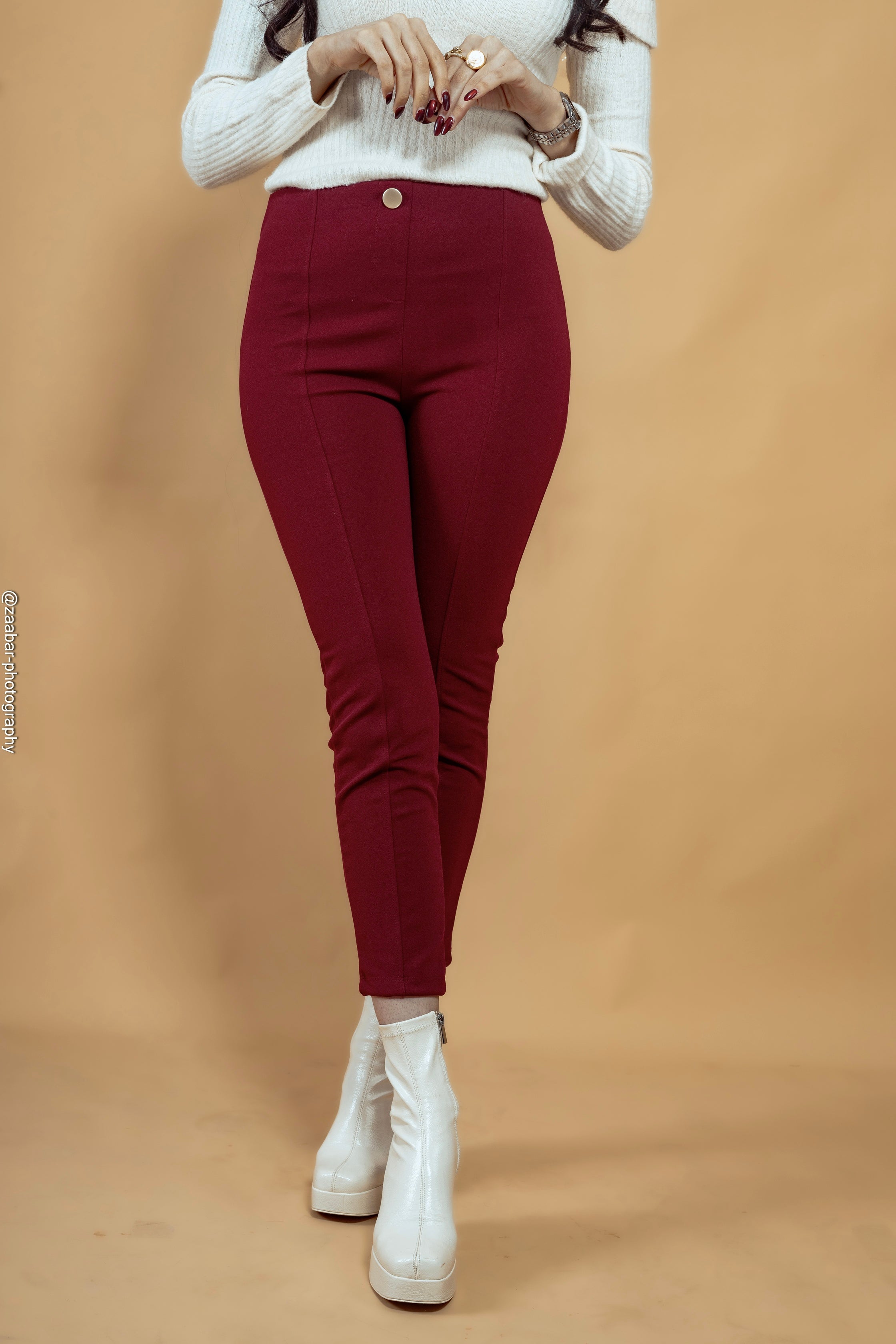 Legging Burgandi